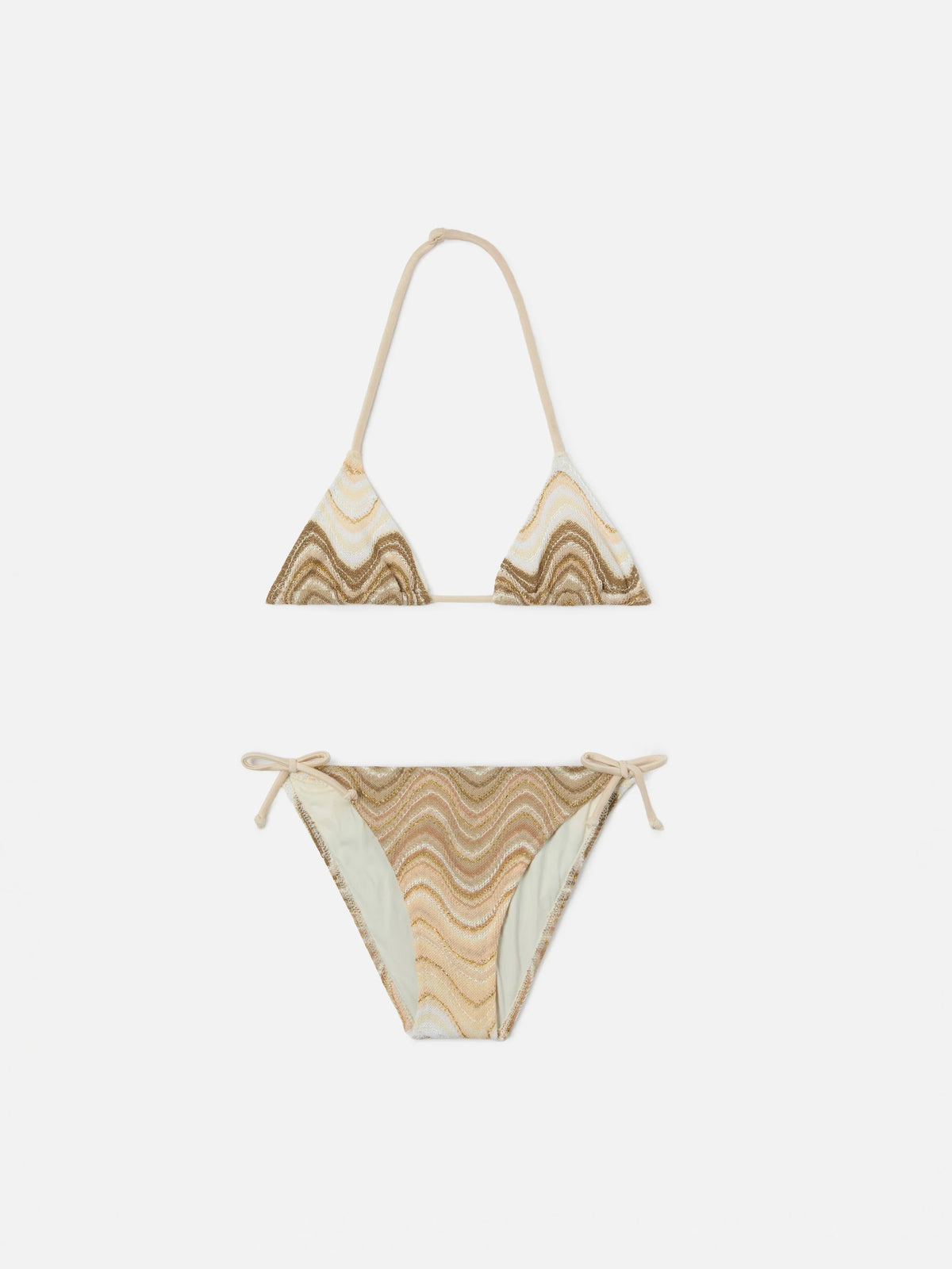 Bikini de triángulo clásico Holly en tejido raschel 