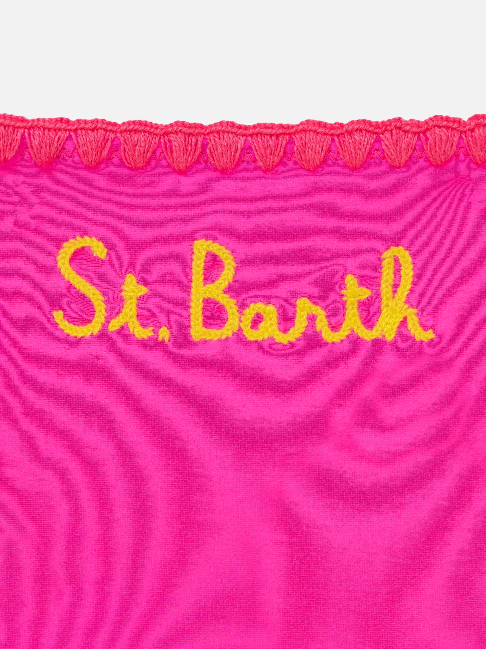 Girl triangle bikini with ducky crochet patch - MC2 Saint Barth