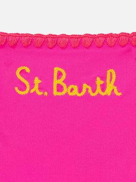Girl triangle bikini with ducky crochet patch - MC2 Saint Barth