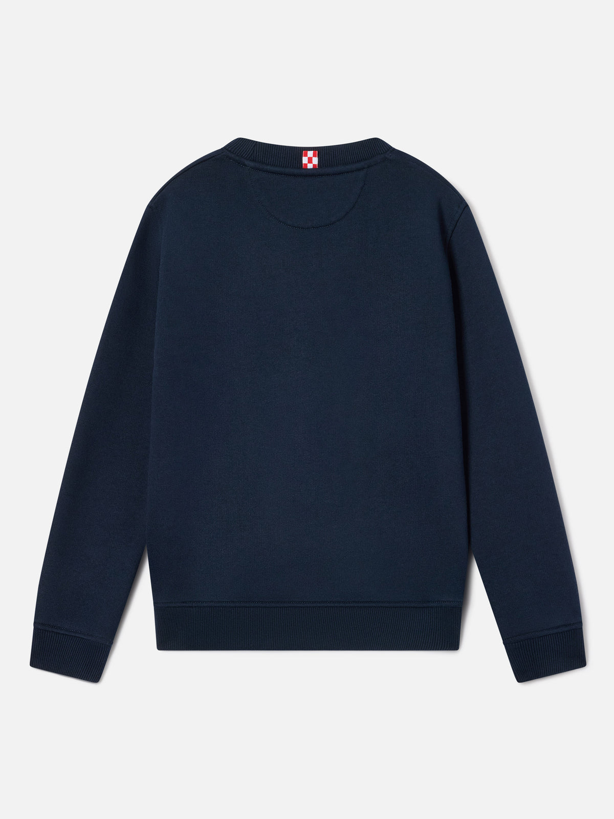 Sweat-shirt Hutton en mélange de coton Navy blue avec imprimé St. Barth 