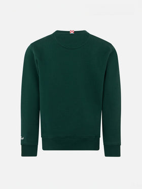 Boy crewneck green sweatshirt with Snoopy print | SNOOPY PEANUTS™ SPECIAL EDITION