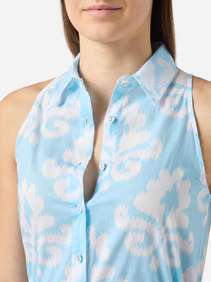 Neckholderkleid Ida mit Ikat-Print