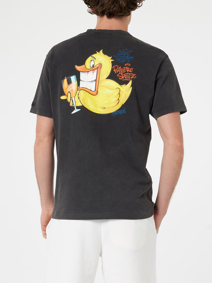 Man vintage cotton t-shirt Jack with Ducky Cryptopuppets print | CRYPTOPUPPETS SPECIAL EDITION - MC2 Saint Barth