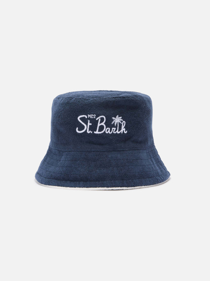 Frottee-Bucket-Hat mit Stickerei vorne