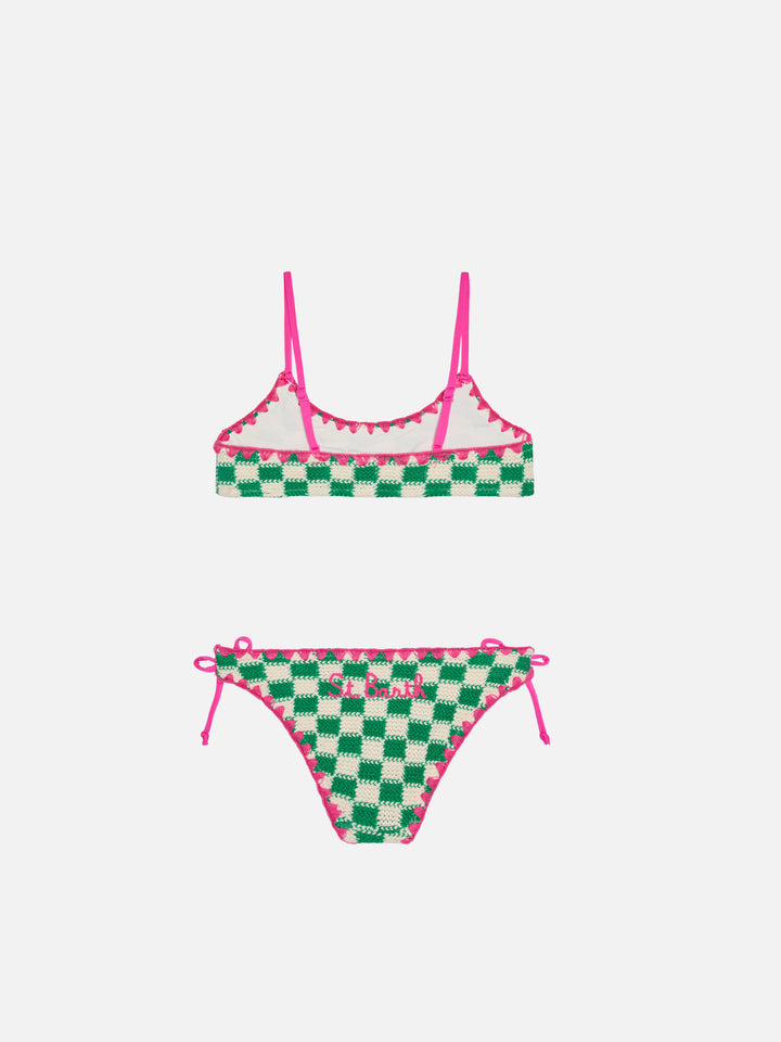 Girl bralette bikini with embroidery - MC2 Saint Barth