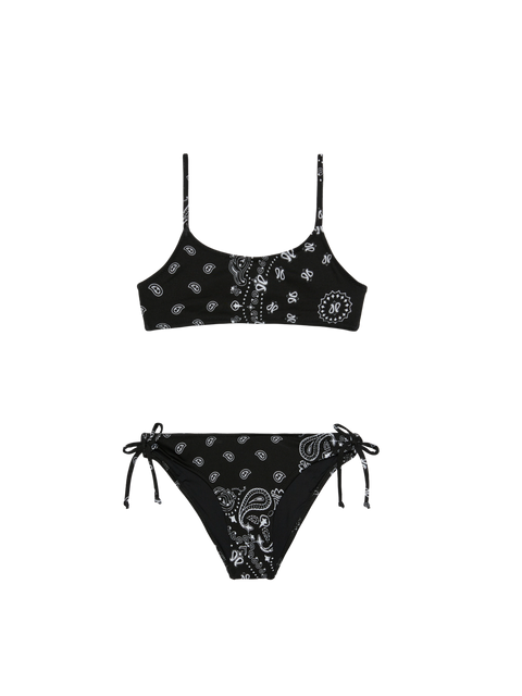 Girl bralette bikini with bandanna print - MC2 Saint Barth