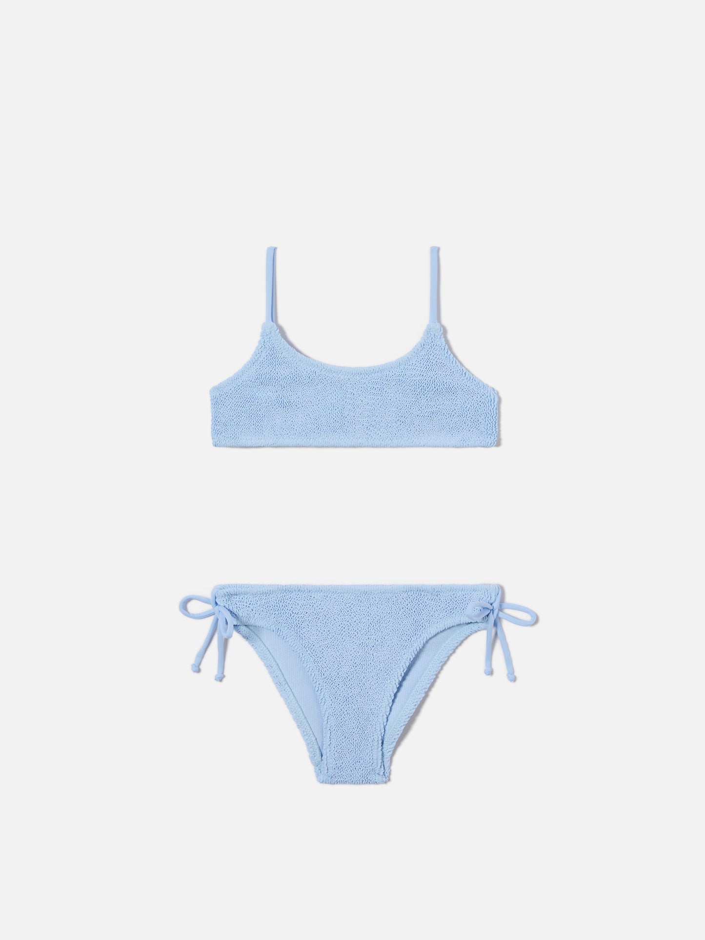 Jaiden light blue crinkle bikini