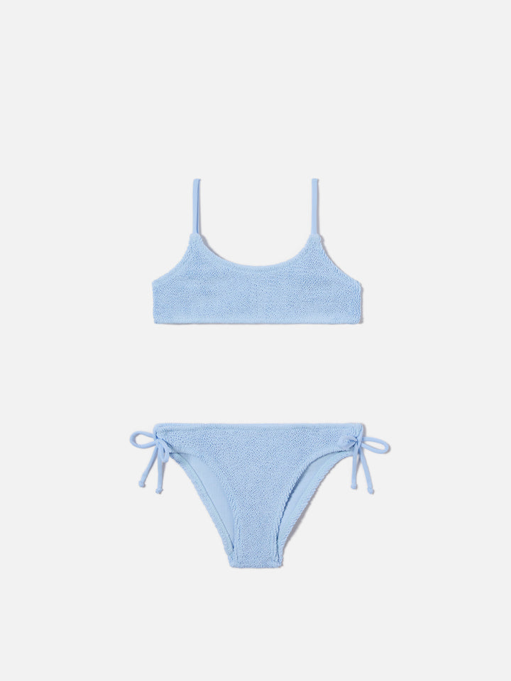 Jaiden light blue crinkle bikini