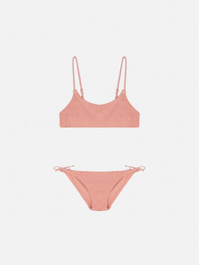Jaiden pink crinkle bralette bikini - MC2 Saint Barth