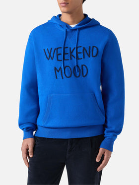 Crewneck hooded sweater Jake with Week-end Off embroidery