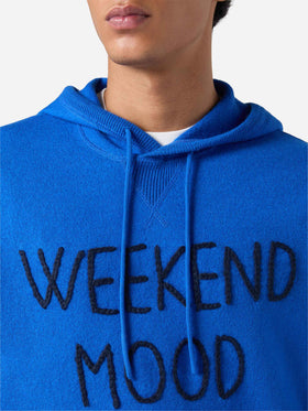 Crewneck hooded sweater Jake with Week-end Off embroidery