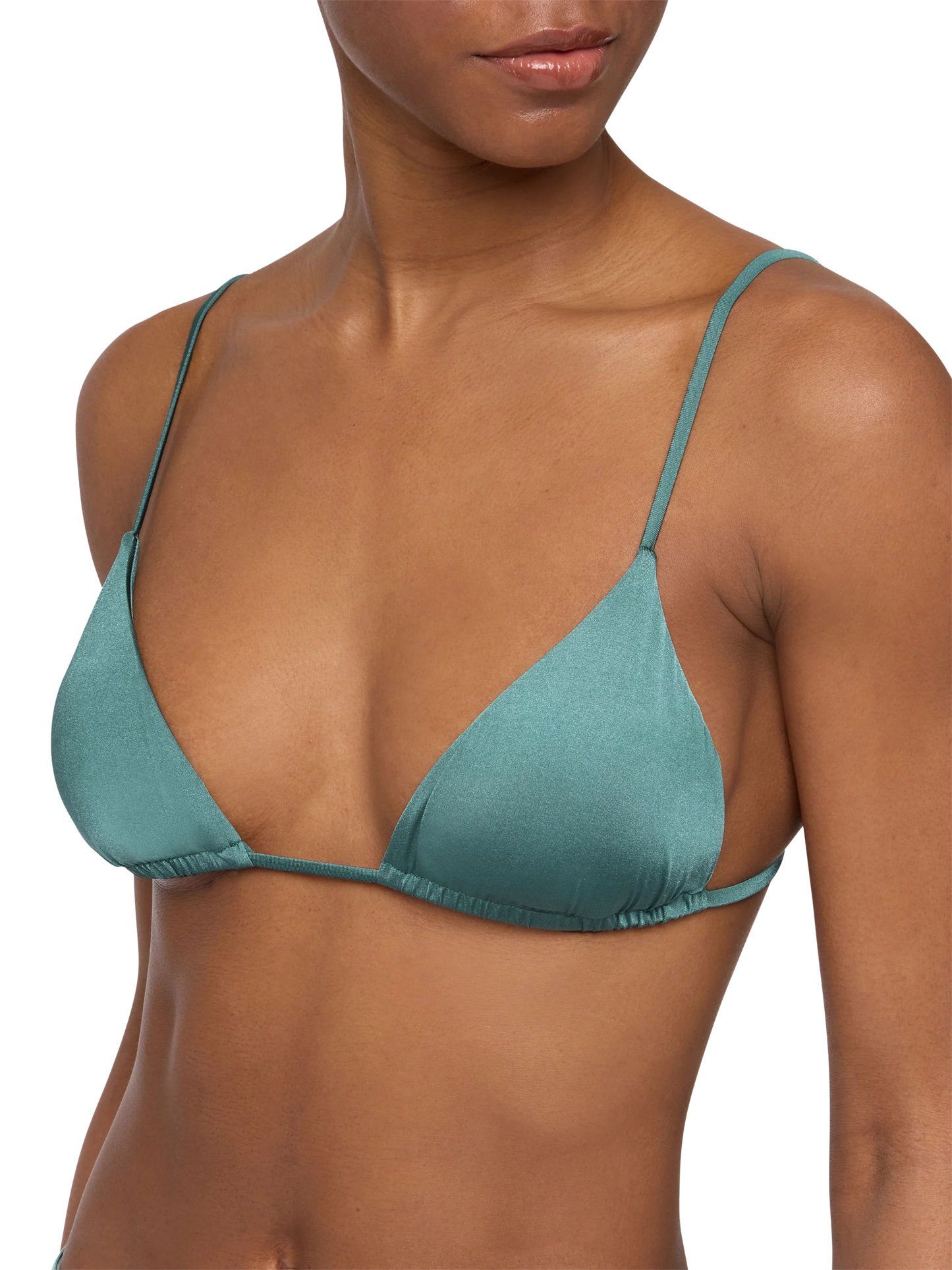 Sage green triangle bikini Janet Loren