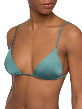 Sage green triangle bikini Janet Loren