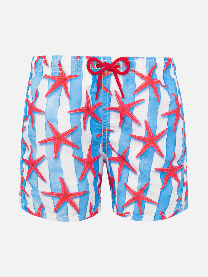 Boy swim shorts with starfish print - MC2 Saint Barth