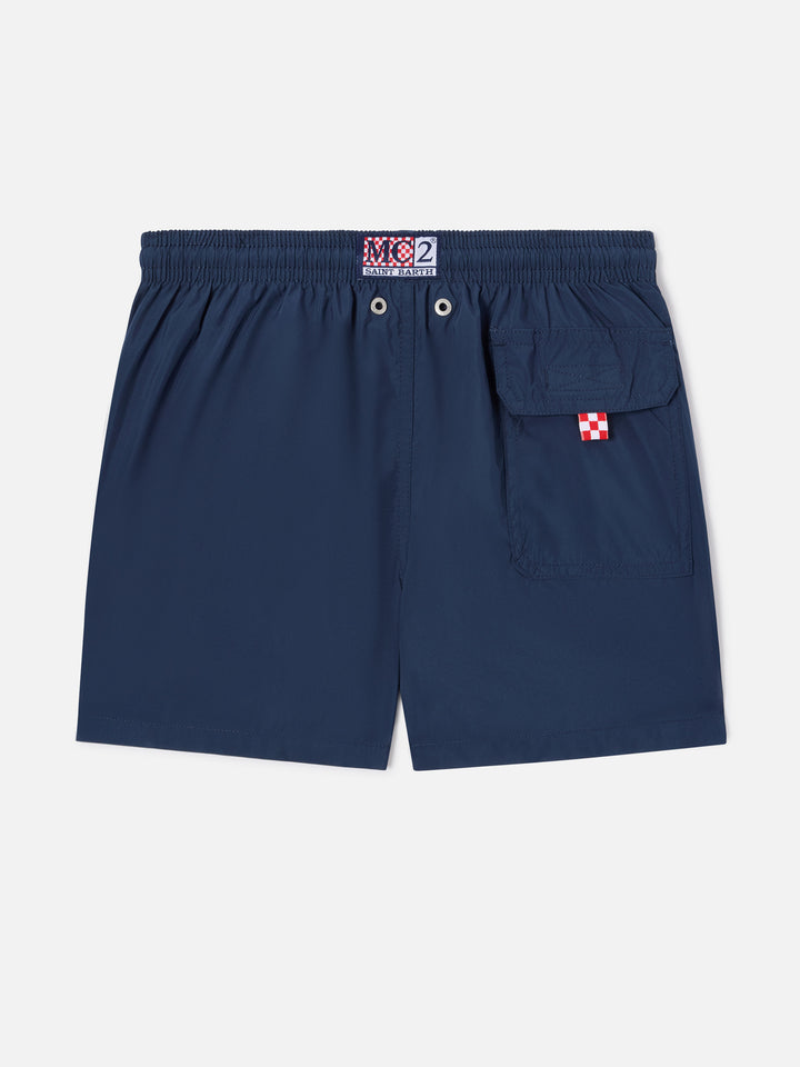 Boy navy blue swim shorts