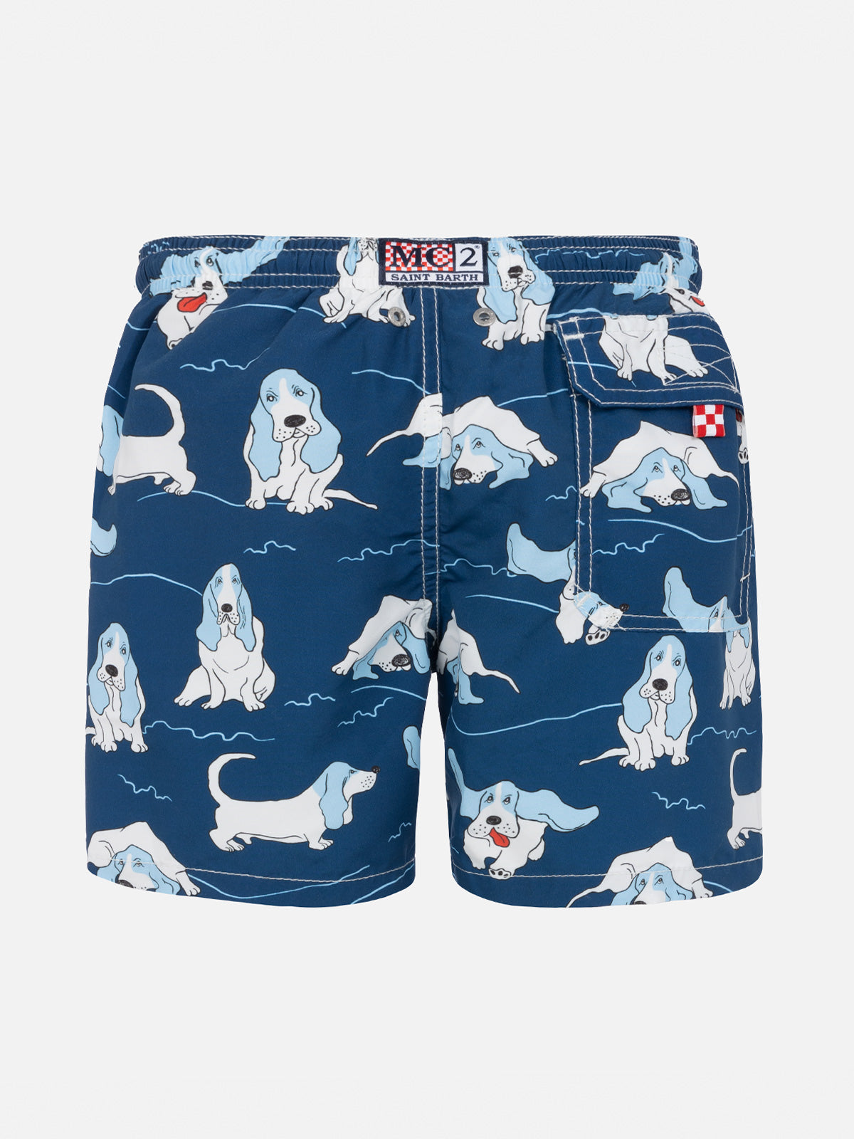 Basset Hound print Boy Swimshorts - MC2 Saint Barth