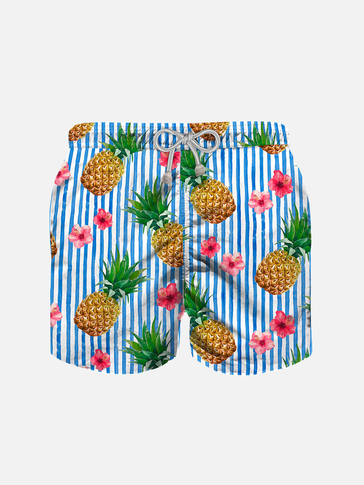 Boy swim shorts with pineapple print - MC2 Saint Barth