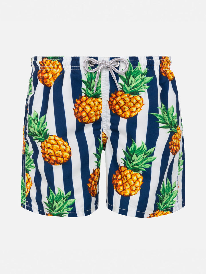 Pineapple print boy swim shorts - MC2 Saint Barth