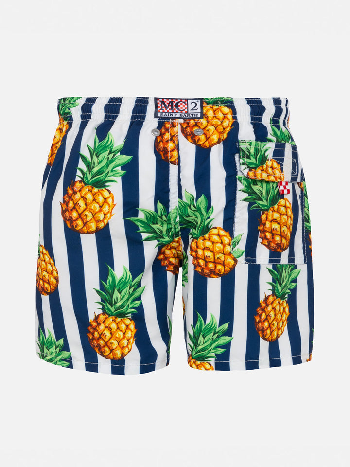 Pineapple print boy swim shorts - MC2 Saint Barth