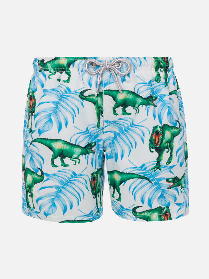 Boy swim shorts with T-rex print - MC2 Saint Barth