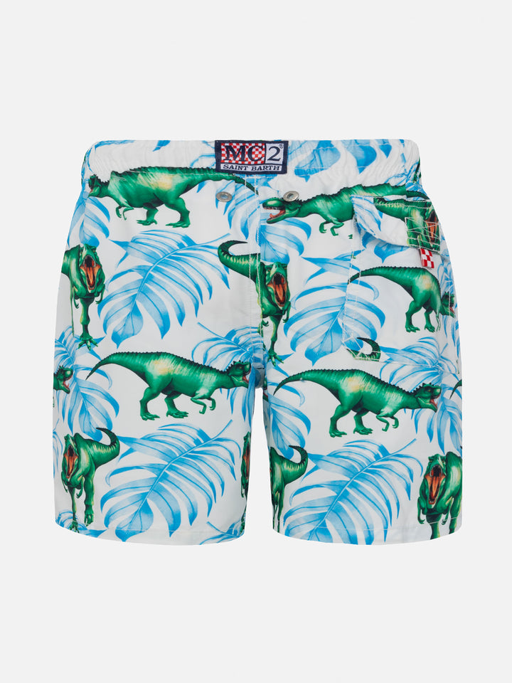 Boy swim shorts with T-rex print - MC2 Saint Barth