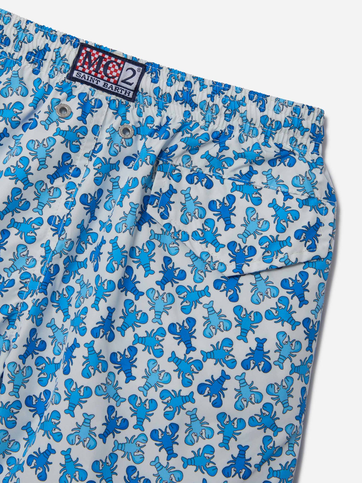 Short de bain garçon en tissu léger Jean Lighting avec imprimé homard 