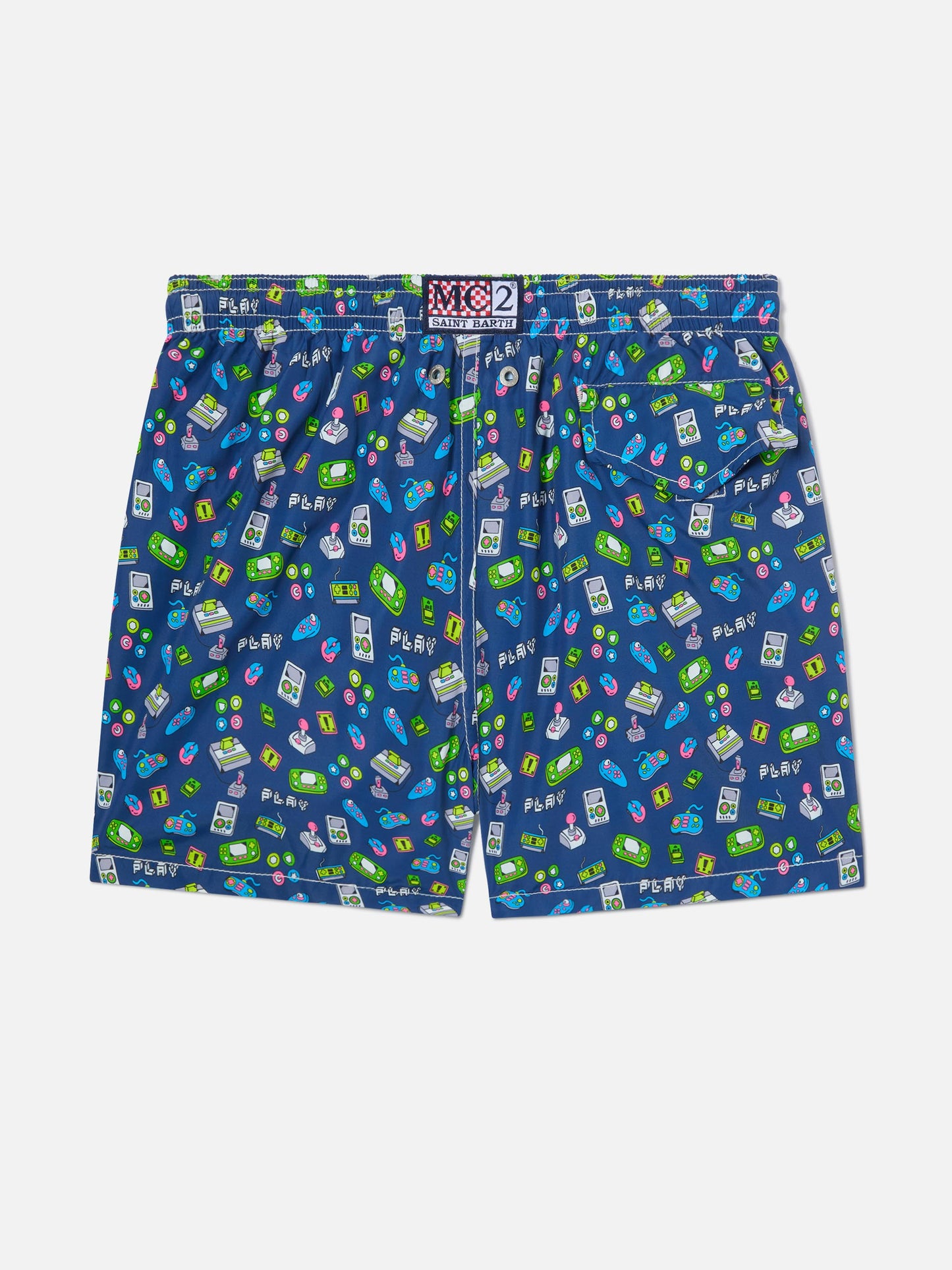 Short de bain garçon à imprimé jeux rétro 