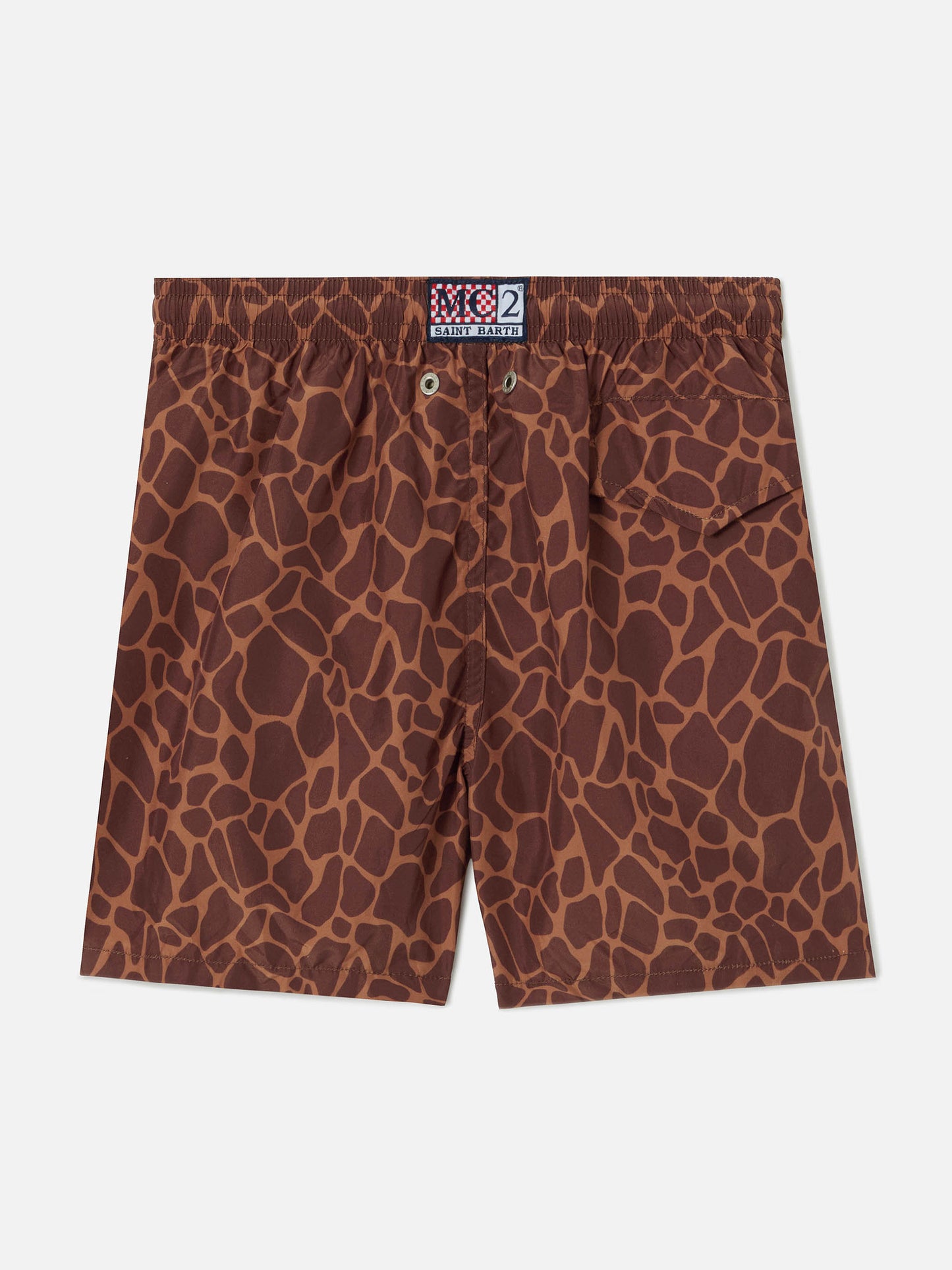 Jean Lighting swim shorts with Giraffe animal print