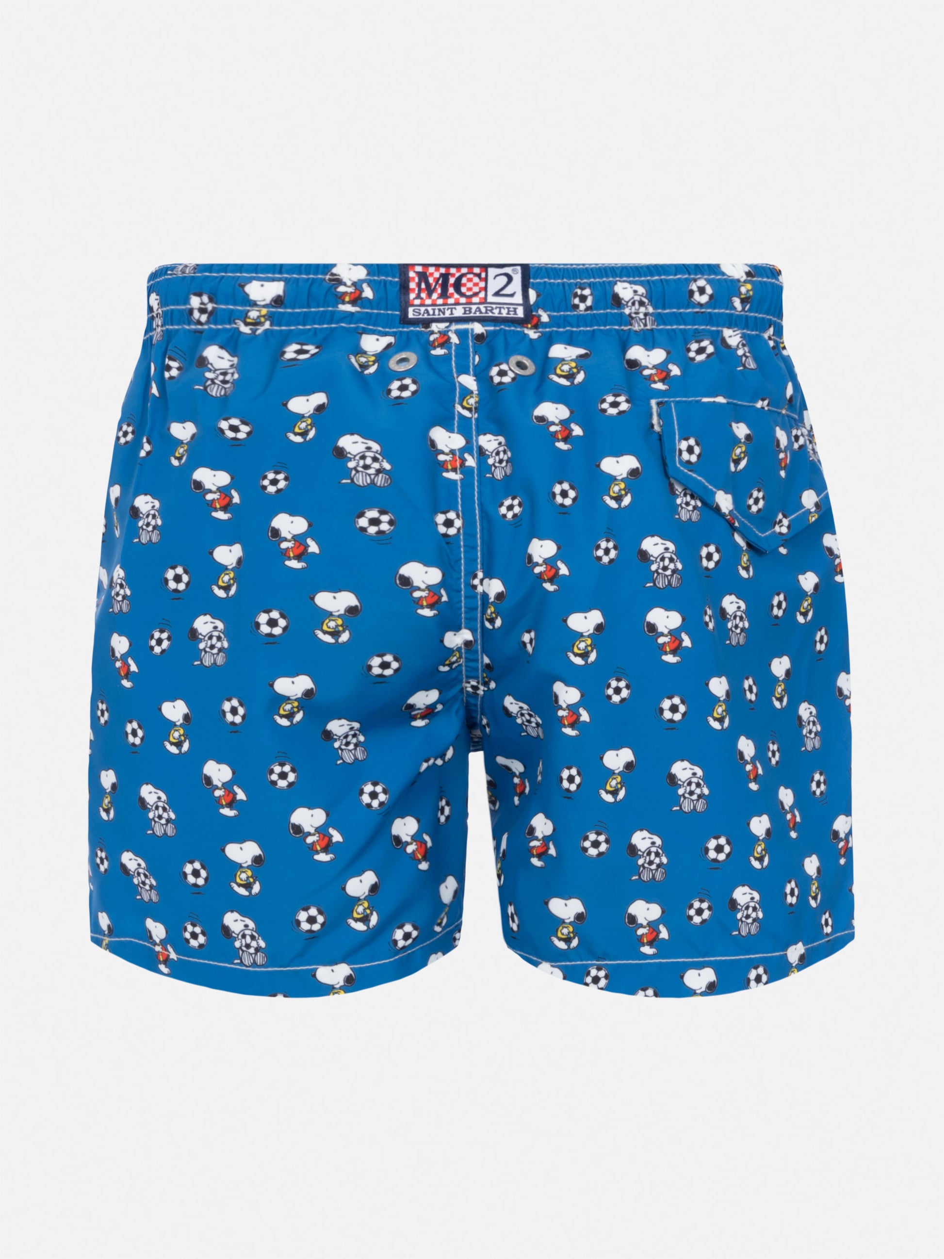Jean Lighting lightweight fabric swim shorts with Snoopy print | SNOOPY PEANUTS® SPECIAL EDITION - MC2 Saint Barth