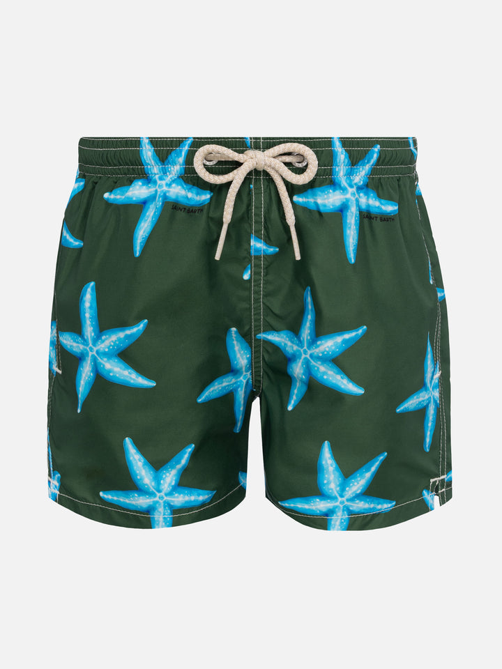 Jean Lighting lightweight fabric swim shorts with starfish print - MC2 Saint Barth