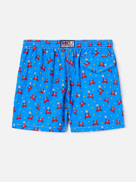 Jean Lighting swim shorts with Crab Playing Padel all-over print