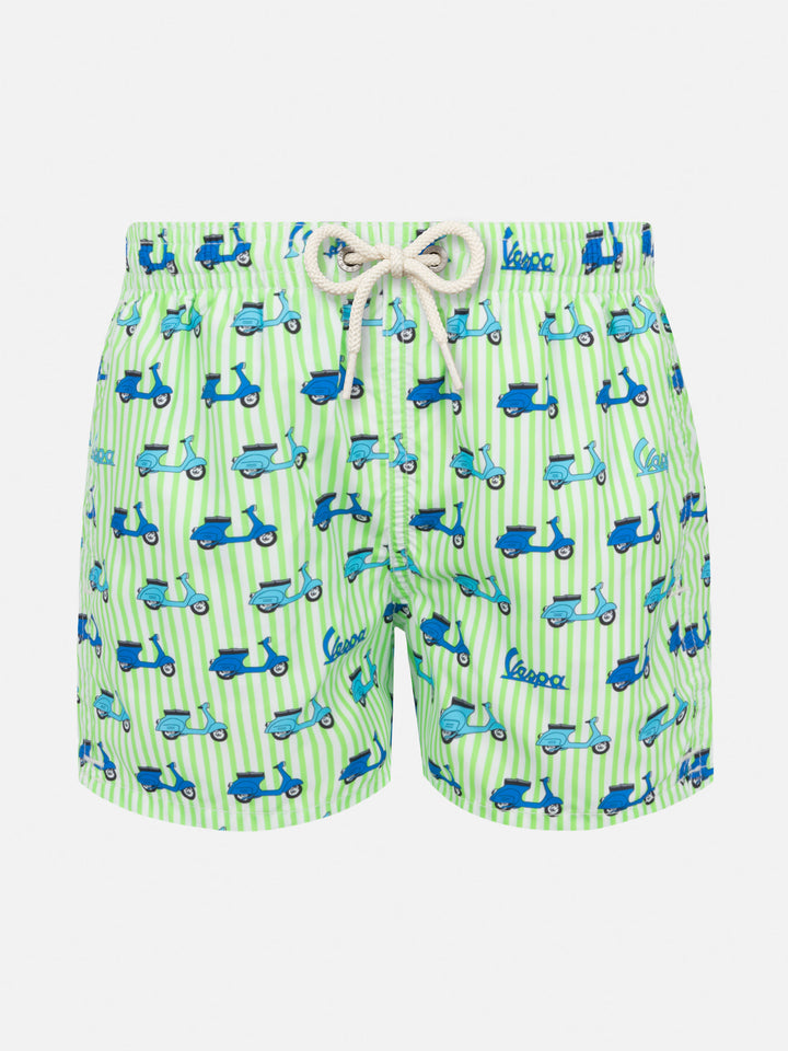 Jean Lighting lightweight fabric swim shorts with Vespa print | VESPA SPECIAL EDITION - MC2 Saint Barth