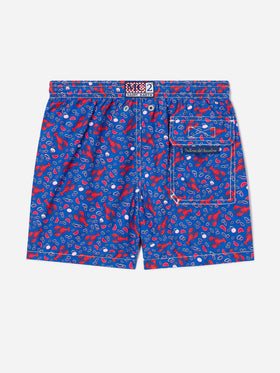 Badeshorts Jean Lighting mit All-over-Hummer-Print 
