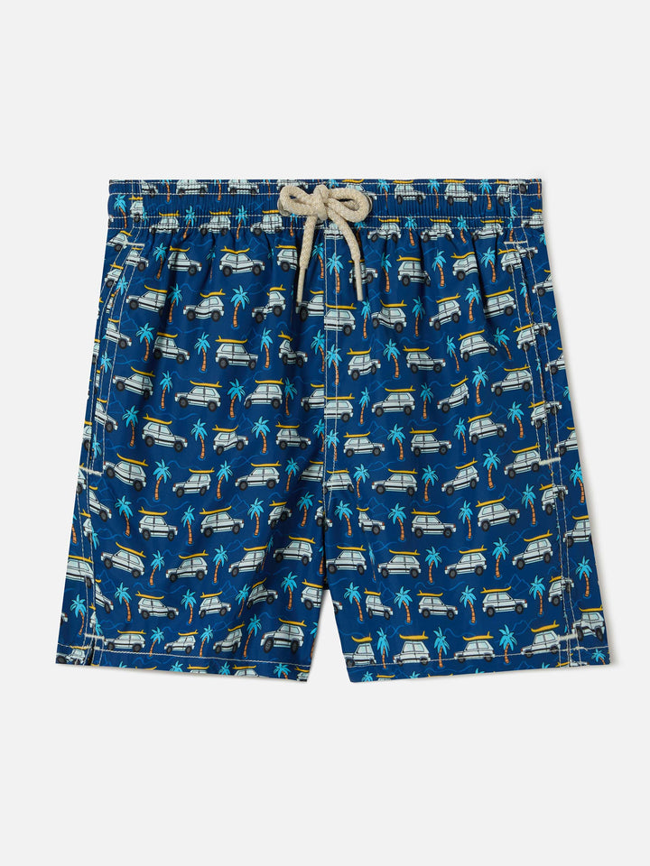Jean Lighting swim shorts with Fiat Panda all-over print | Special Edition