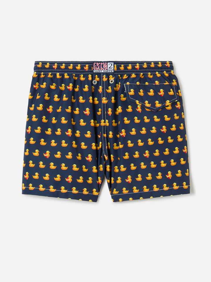 Short de bain garçon en tissu léger Jean Lighting avec imprimé canards 