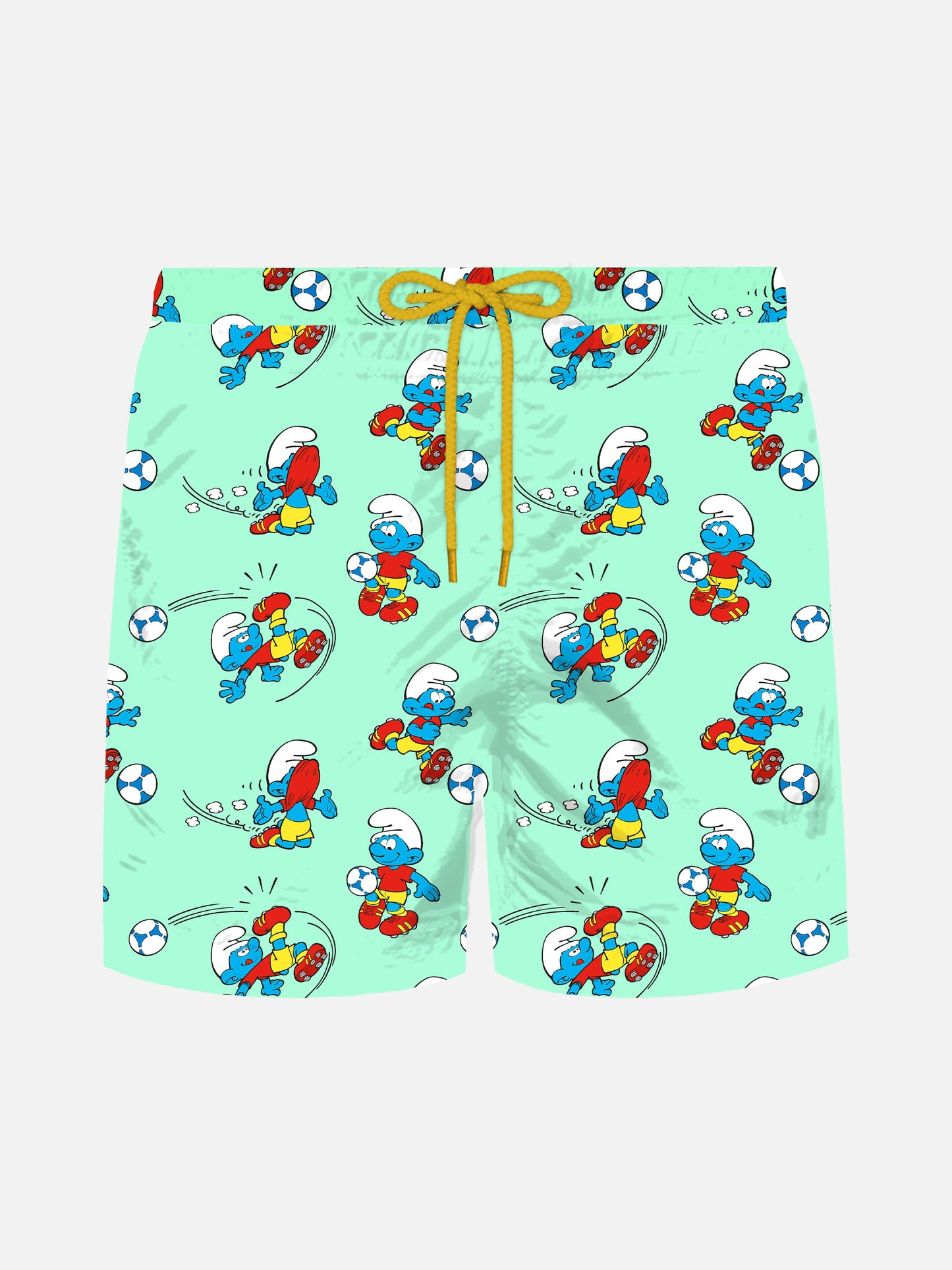 Costume mare Jean Lighting in tessuto leggero con stampa Puffi | THE SMURF SPECIAL EDITION
