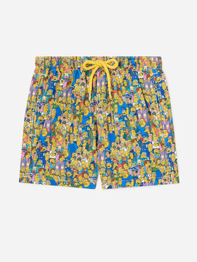 Short de bain Jean Lighting avec imprimé all-over The Simpsons | Special Edition 