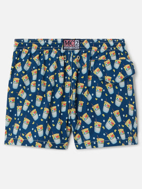 Badehose aus leichtem Stoff mit Estathè-Print | ESTATHE' SPECIAL EDITION