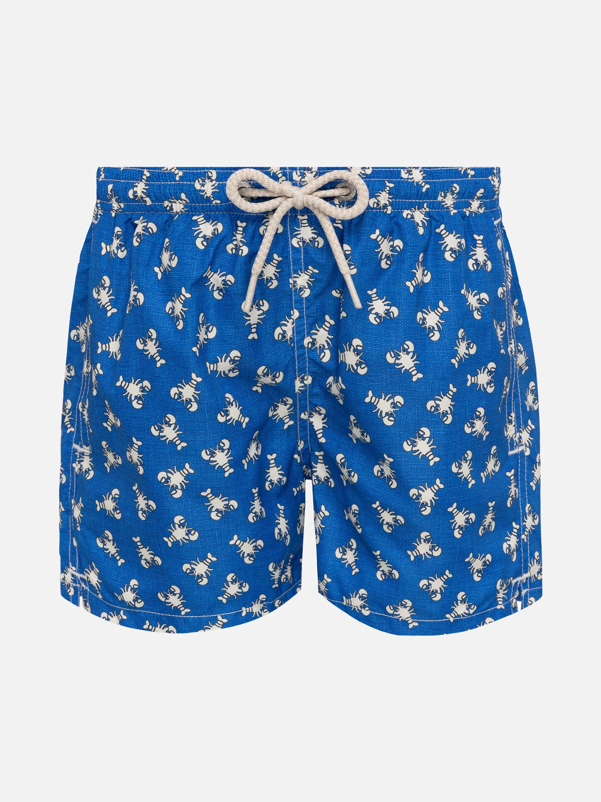 Jean Lighting lightweight fabric swim shorts with lobster print - MC2 Saint Barth