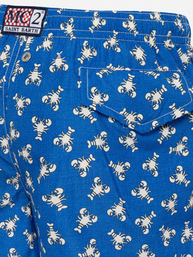 Jean Lighting lightweight fabric swim shorts with lobster print - MC2 Saint Barth