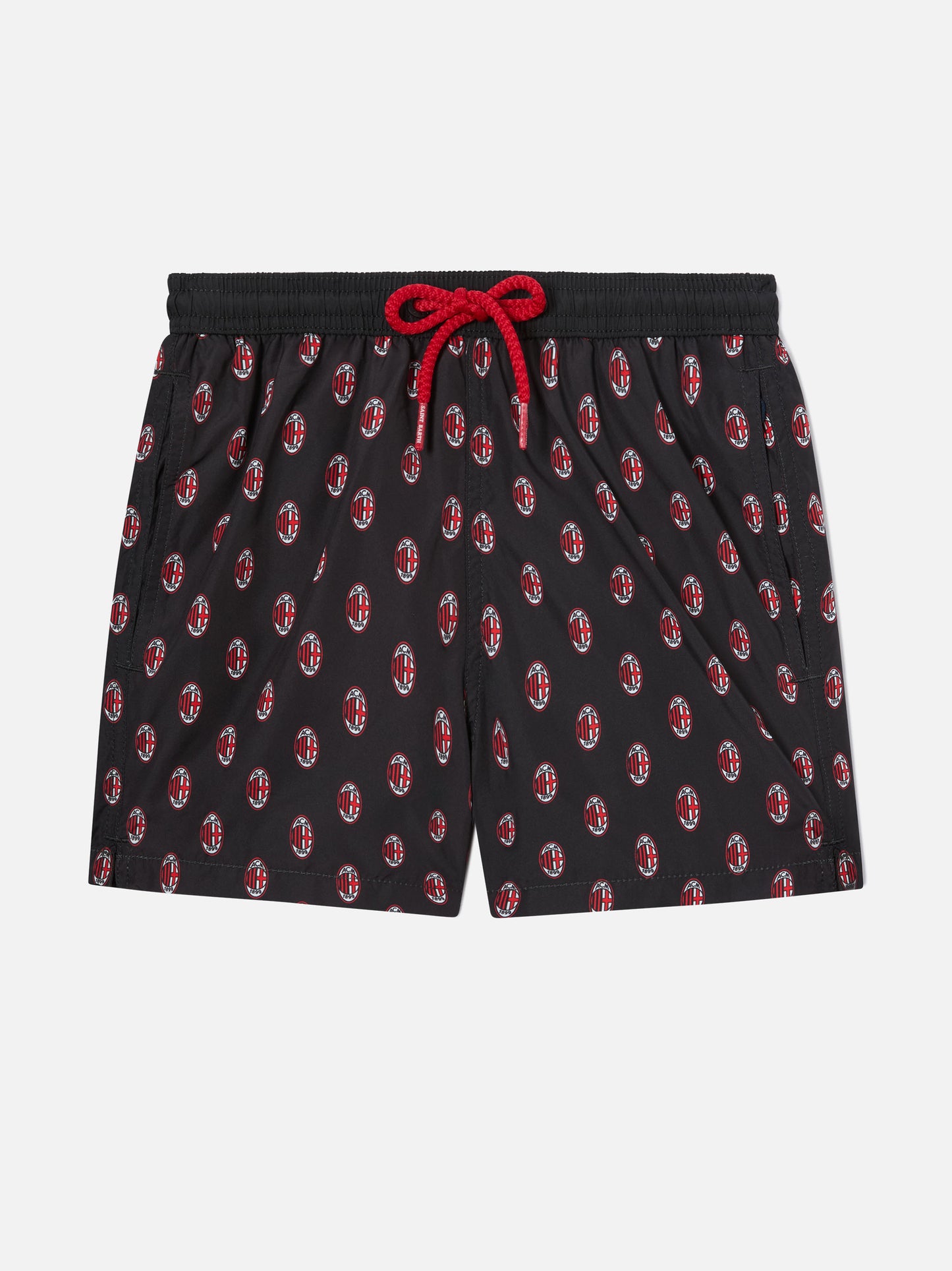 Jean Lighting lightweight fabric swim shorts with Milan logo print|AC MILAN SPECIAL EDITION