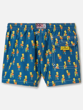 Boy light fabric swim shorts with skater Bart print | THE SIMPSONS SPECIAL EDITION