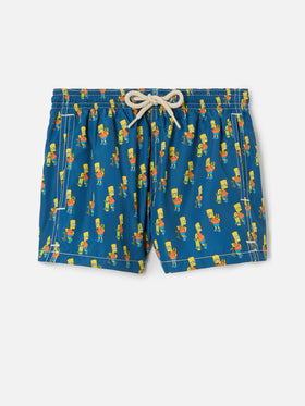 Short de bain garçon en tissu léger avec imprimé skater Bart | THE SIMPSONS SPECIAL EDITION 
