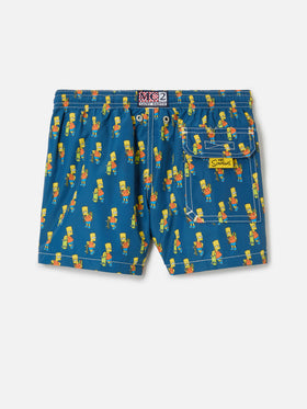 Short de bain garçon en tissu léger avec imprimé skater Bart | THE SIMPSONS SPECIAL EDITION 
