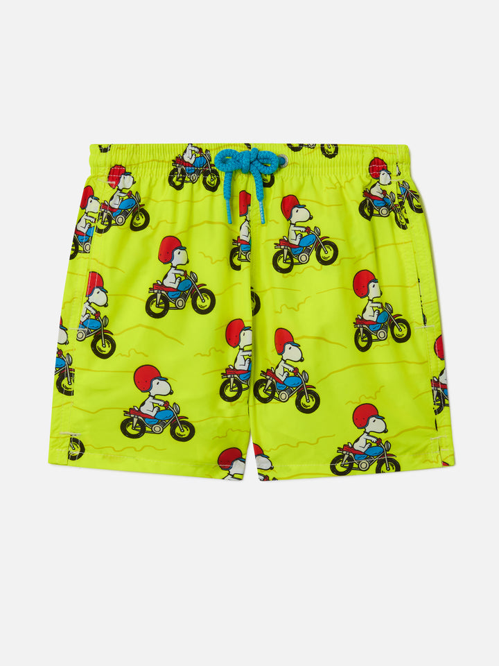 Short de bain garçon avec imprimé Snoopy rider | SNOOPY - PEANUTS™ ÉDITION SPÉCIALE 