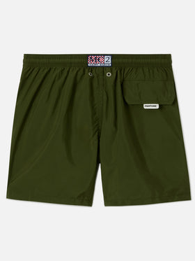 Jean Lighting Pantone swim shorts solid Military Green