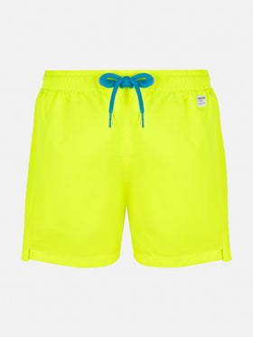 Jean Lighting Pantone lightweight fluo yellow swim shorts | PANTONE® SPECIAL EDITION - MC2 Saint Barth
