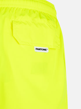 Jean Lighting Pantone lightweight fluo yellow swim shorts | PANTONE® SPECIAL EDITION - MC2 Saint Barth