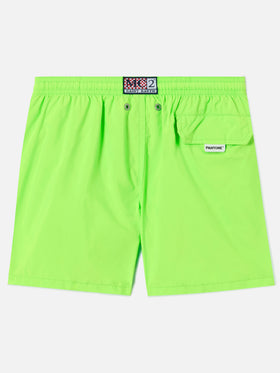 Jean Lighting Pantone swim shorts solid Fluo Green