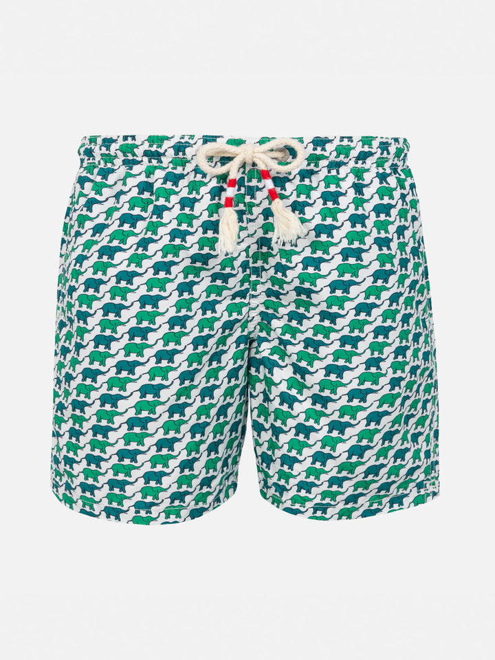 Boy swim shorts with elephant print - MC2 Saint Barth
